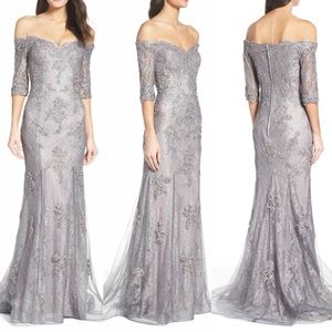 Silver La Femme Gown size 6